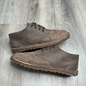 Jim Green Men's Shoellie Houston Brown Lace Up Leather Barefoot Shoes Size 8.5